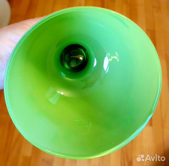 Бокалы креманки, стекло emerald green,Италия