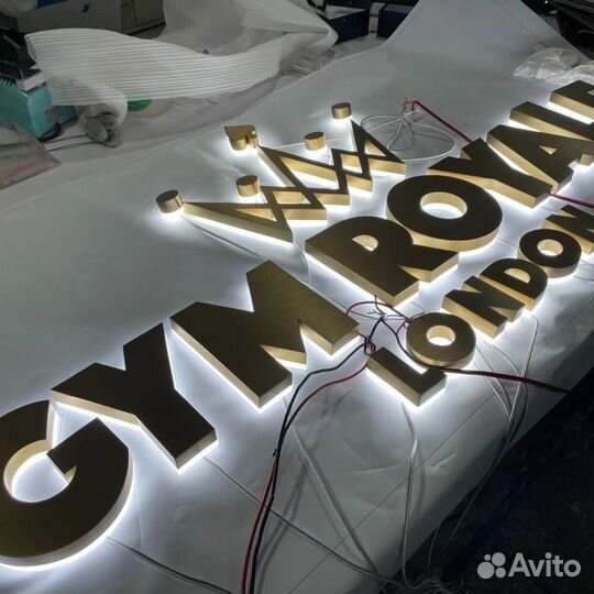 Вывеска, объемные буквы, световой короб