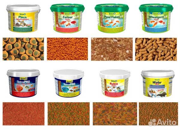 Сухие корма для аквариумных и прудовых рыбок