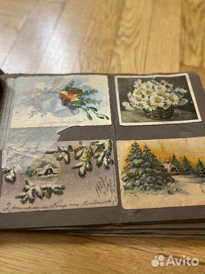 Дореволюционный альбом с открытками