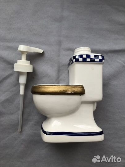 Дозатор для жидкого мыла «Унитаз», керамика