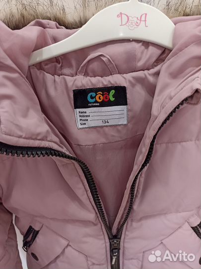 Пуховик на девочку 134