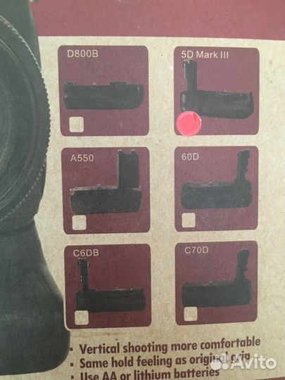 Батарейный блок Canon 5D Mark lll, новый