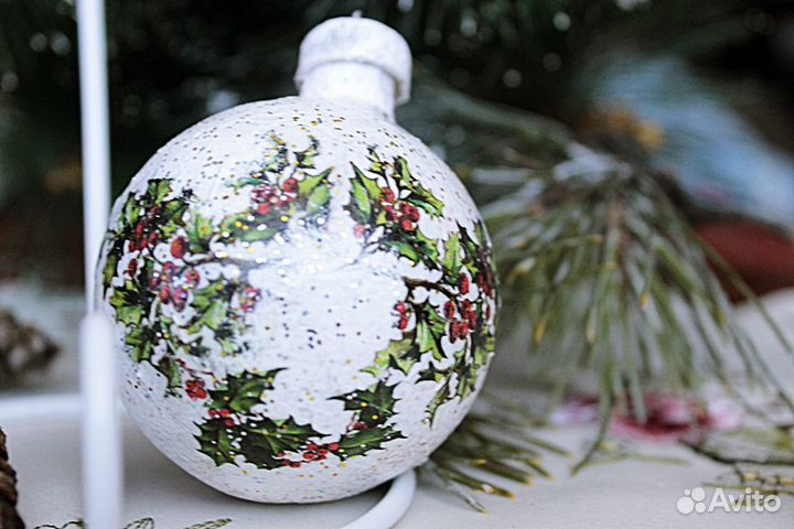 Ёлочные игрушки елочные шары ручной работы