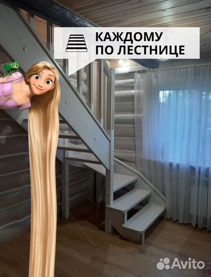 Металлокаркас лестницы