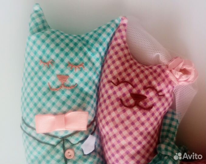 Интерьерная кукла Коты неразлучники Кукла тильда