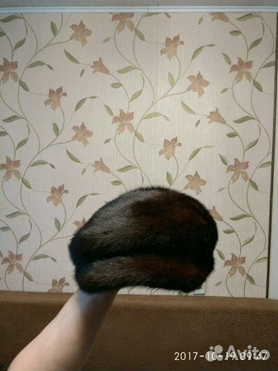 Шапка-кепка норковая женская