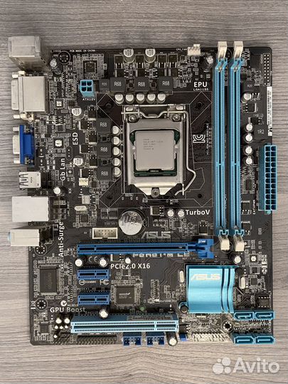 Материнская плата asus LGA 1155 + Intel Core i3