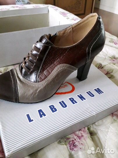 Ботильоны кожаные