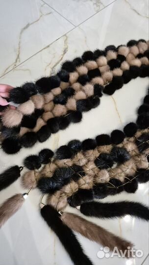 Норковый шарф