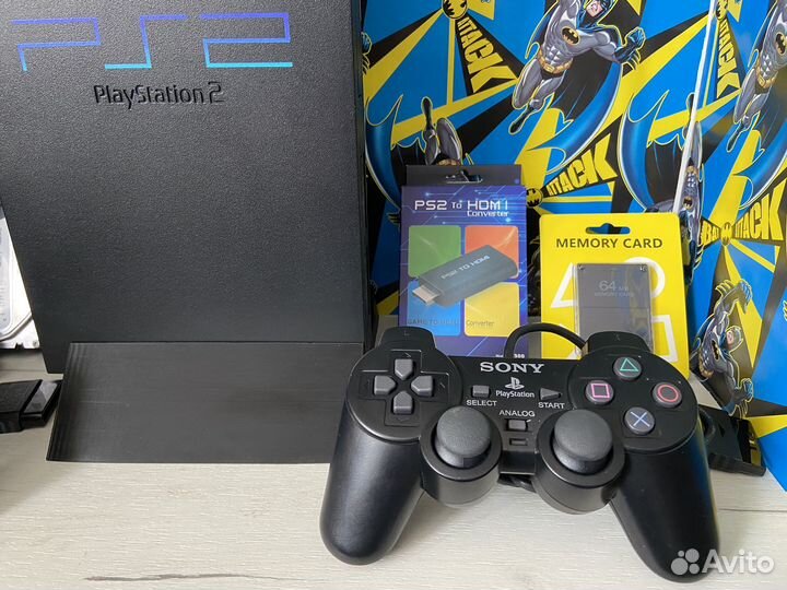 Sony PS2 50008 + 720 Игр 2TB HDD + Полный Комплект