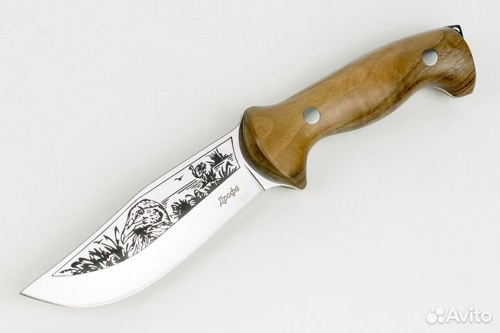 Нож туристический дрофа дерево орех Кизляр