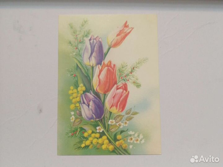 Конверт и открытка 1991г