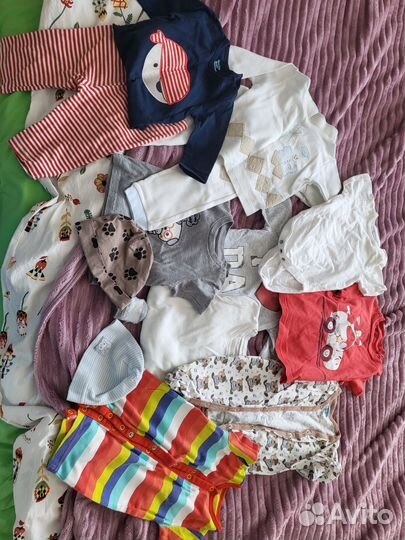 Вещи пакетом на мальчика новорожденного