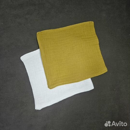 Нагрудник слюнявчик муслиновый