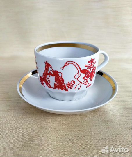 Чайная пара Журавль и Лиса, Вербилки