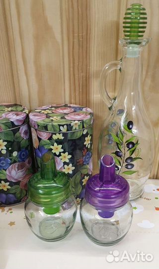 Набор посуды для специй корзина