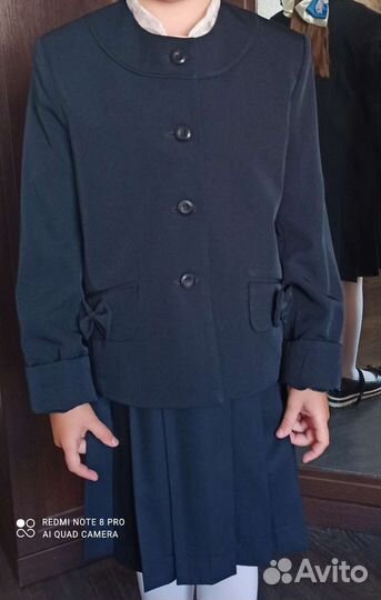 Пиджак школьная страна на рост 128