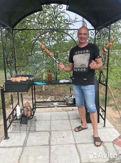 Мангал с печью