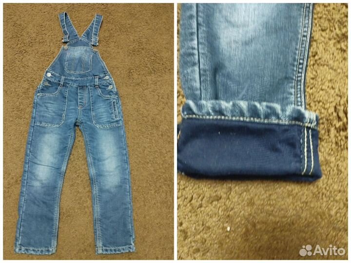 Джинсы утепленные на мальчика 110
