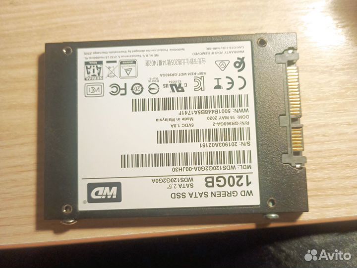 Ssd wd green 120gb