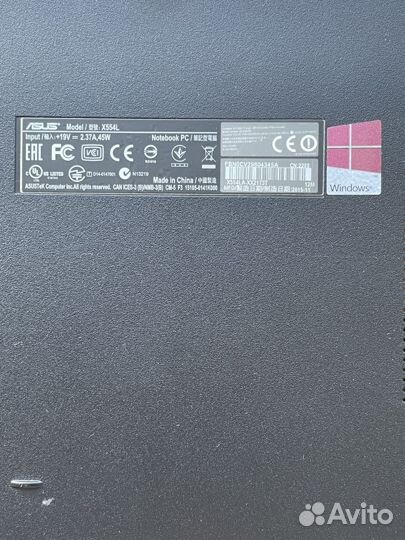 Ноутбук asus X554LA