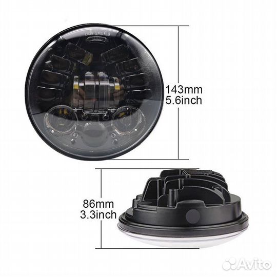 Фара led для мотоцикла