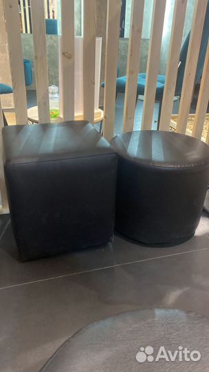 Рейлы,пуфы, декор для магазина одежды бу