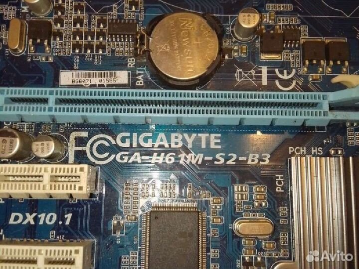 Материнская плата Gigabyte ga-h61m-s2-b2 soc 1155