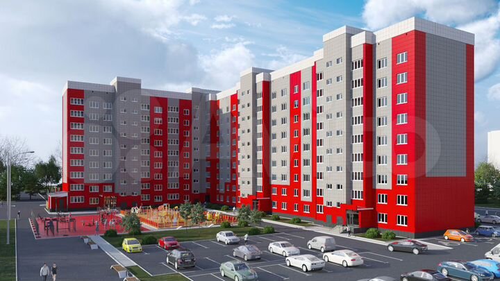 2-к. квартира, 54,9 м², 1/9 эт.