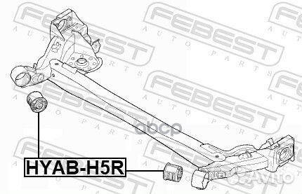 Сайлентблок задней балки hyab-H5R Febest