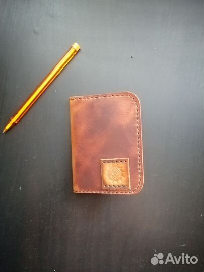 Обложка для автодокументов натуральная кожа