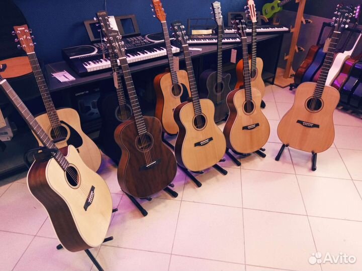 Гитары Parkwood массив с чехлом