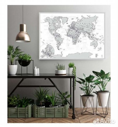 Стирающаяся скретч карта мира 84*59