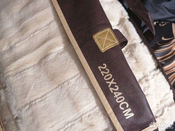 Меховое покрывало на кровать новое