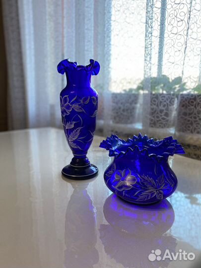 Ваза стекло чехия