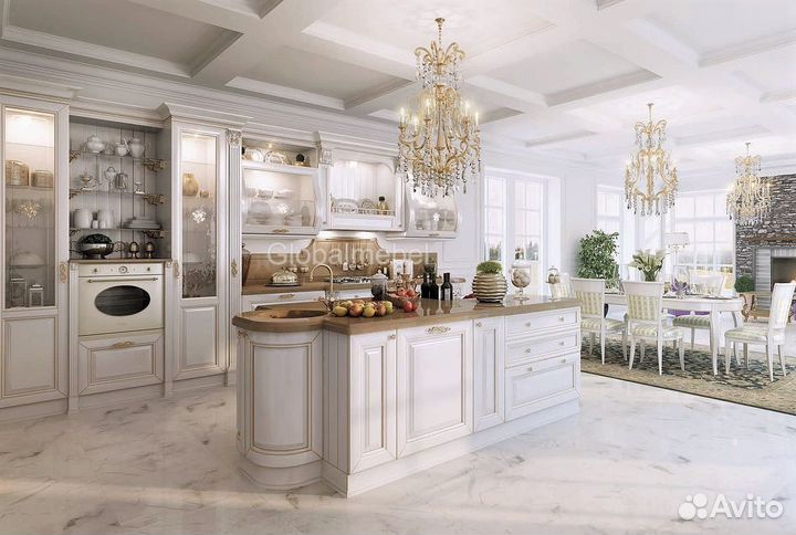 Кухни и шкафы из дерева, эмали Италия на заказ