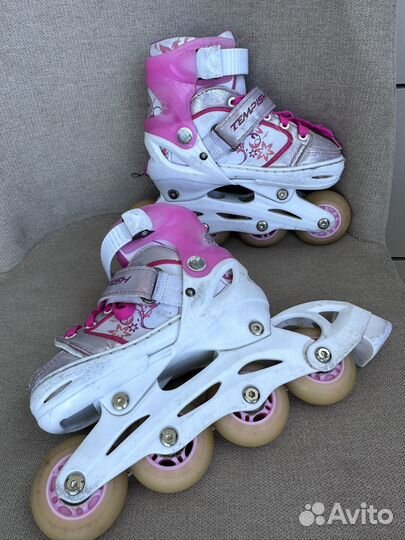 Роликовые коньки детские 26-29 раздвижные