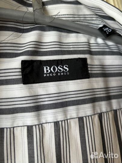 Рубашка в полоску hugo boss