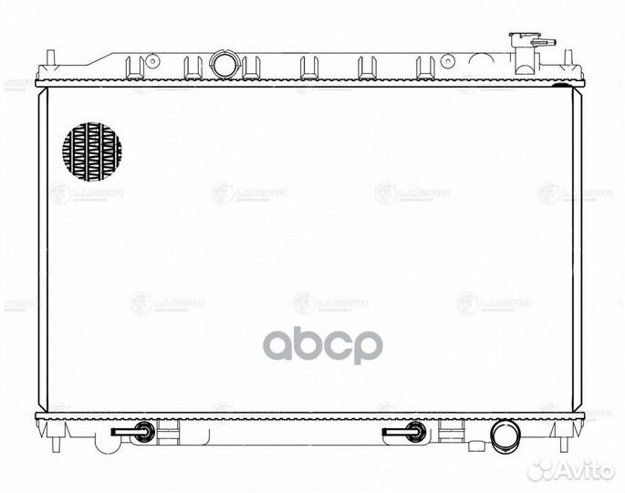 Радиатор nissan murano Z50 A/T 02- LRc 141CA luzar