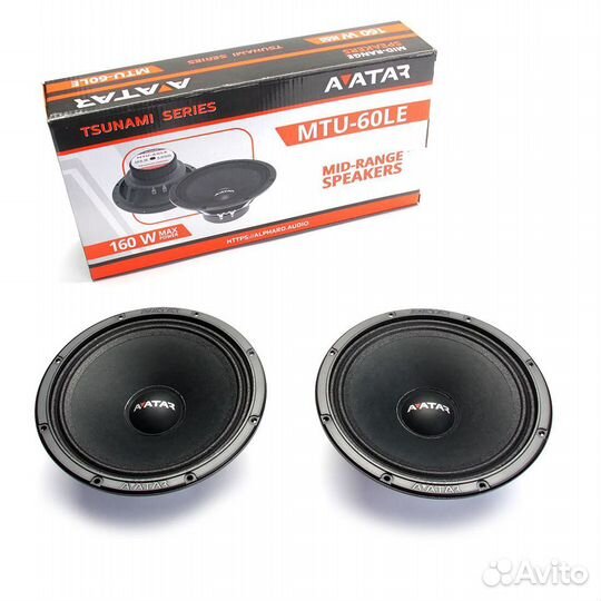 Автомобильные колонки 16см Avatar MTU-60LE