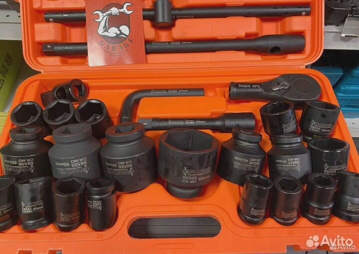 Набор ударных головок с трещоткой Камазиста