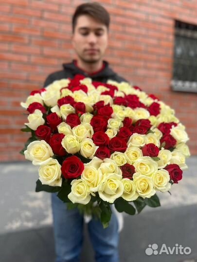 Букет цветов из 101 розы с Доставкой в нск