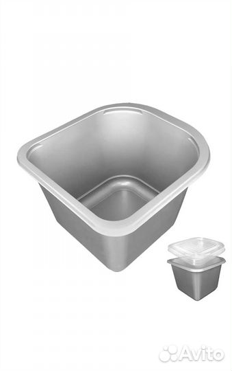 Контейнер пищевой с крышкой 2500 мл 100 шт