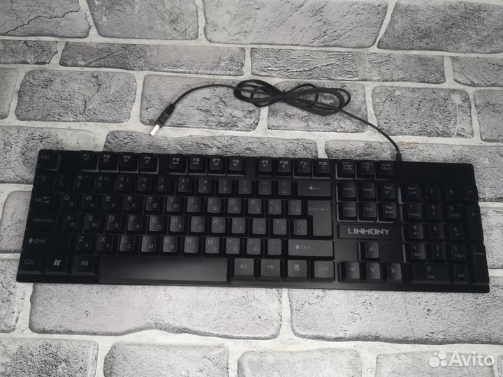 Новый набор. Клавиатура мышь наушники коврик 4в1