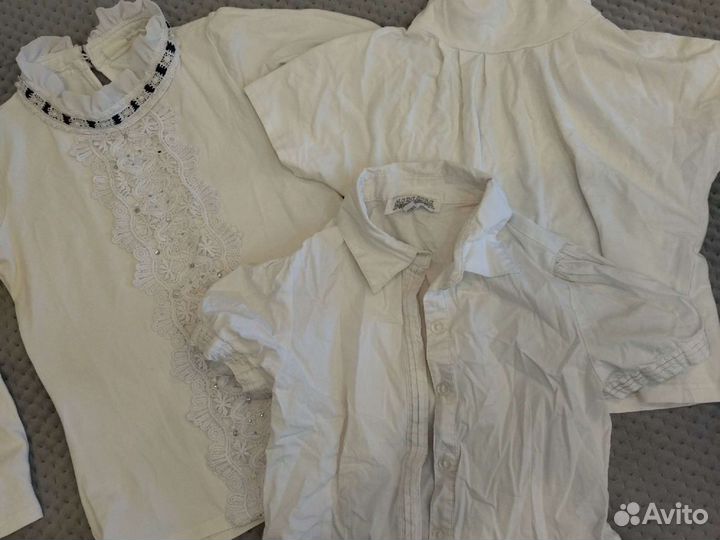 Школьные блузки для девочки 134 140