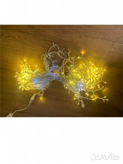 Новая уличная гирлянда бахрома 25м