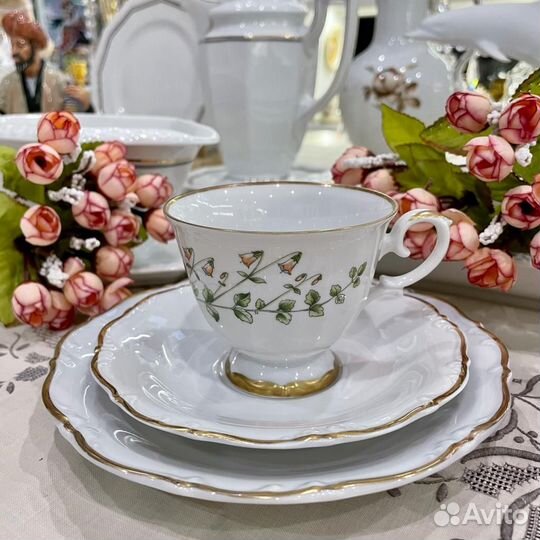 Чайно кофейная винтажная тройка