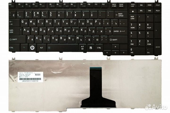 Клавиатуры для ноутбуков серии Toshiba