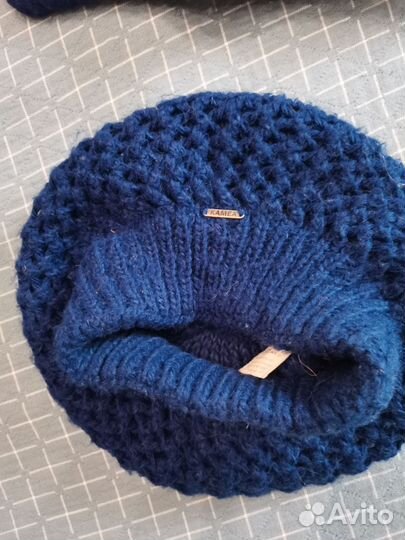 Комплект шапка и снуд женский